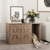PawHut Cat Litter Box Enclosure, Hidden Litter Box Furniture with Scratching Board, Cat Washroom End Side Table, 31.5" x 19" x 20", Walnut Brown - 2 of 4