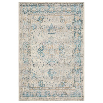 Oriental Weavers Naples 1221X Grey /Teal Indoor /Outdoor Area Rug - 7'10" x 10'