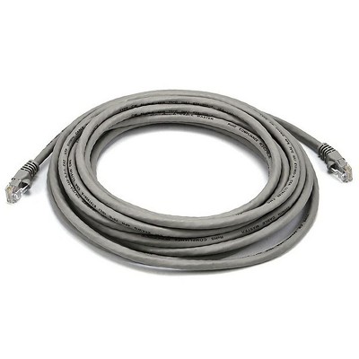 Monoprice Cat5e Ethernet Patch Cable - 20 Feet - Gray | Network Internet Cord - RJ45, Stranded, 350Mhz, UTP, Pure Bare Copper Wire, 24AWG