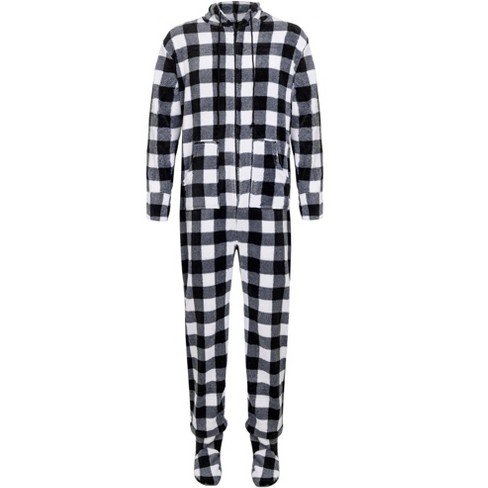 Christmas Buffalo Plaid Print Pocket Patched Flannel PJ Set