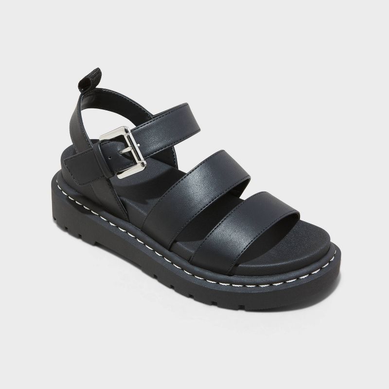 Women&#39;s Thalia Lug Slide Sandals - Wild Fable&#8482; Black, 1 of 12