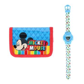Textiel Trade Kid's Disney Mickey Mouse Digital Watch and Wallet Set