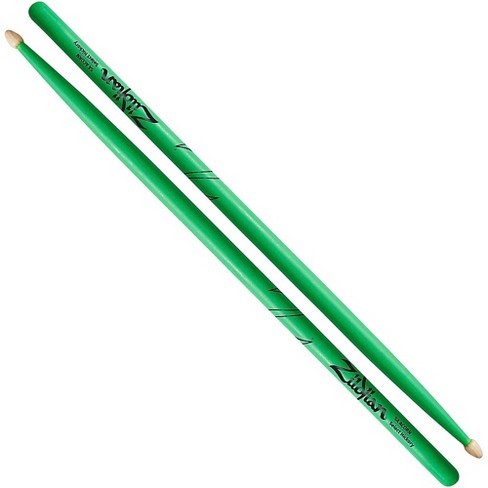 Zildjian Acorn Tip Neon Green Drumsticks 5A Wood Tip - image 1 of 1