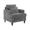TiramisuBest Wood Frame Armchair, Modular Sectional Sofa with Storage, Sideboard Buffet Style Design for Living Room - 2 of 4