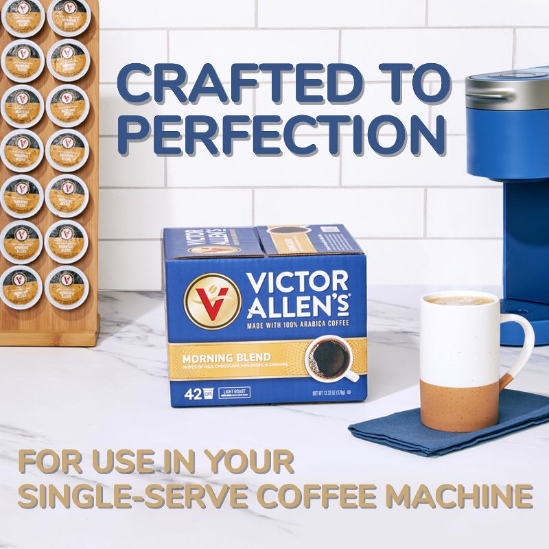 Victor Allen's Coffee Decaf Morning Blend Single Serve Coffee Pods, 80 Ct, 4 of 12