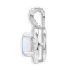 Black Bow Jewelry Rhodium Plated Sterling Silver, Diamond & Gemstone Pendant, 10mm - 2 of 4