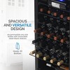 Newair Freestanding 33 Bottle Compressor Wine Fridge in Stainless Steel, Adjustable Racks and Exterior Digital Thermostat - 4 of 4
