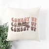 City Creek Prints Cowboy Up Stacked Canvas Tote Bag - 15x16 - Natural - 2 of 2