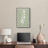 Art Remedy Linen Leaf Screen II Minimalistic Botanical and Floral Art Prints Framed - 2 of 4