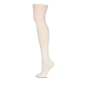 Memoi Slouched Top Over The Knee Warm Cotton Blend Socks - 1 of 4
