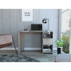 PAGED Home Office Desk 35.1" L Modern Computer Desk with Large Open Storage Shelf for Office, Study - 1 of 4