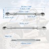 Unique Bargains M8 Steering Suspension Tie Rod for 49cc Electric ATV Go Kart 2Pcs Silver Tone - 3 of 4