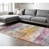 2' X 3' Orange Pink And Gray Area Rug - 2 of 4