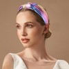 Unique Bargains Women's Elegant Glossy Knotted Wide Hairband 6.69"x5.12" Light Assorted Color 1 Pc - 2 of 3