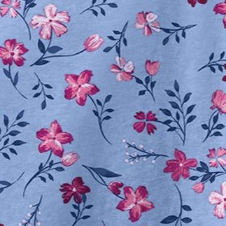french blue pretty floral
