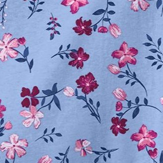 french blue pretty floral