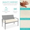 Best Choice Products 2-Person Outdoor Wicker Bench Garden Patio Porch Furniture w/ 700lb Capacity, Cushion - 3 of 4