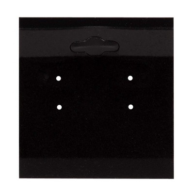 100 Black Jewelry Earring Display Hanging Holder Cards 1.8"X1.2" 