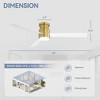 Airsurfer 52-Inch Gold Ceiling Fans with Remote - 4 of 4