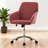 KWPZQEB Home Office Desk Chair - Adjustable Swivel Chair with Back Lumbar Support, Ergonomic Chair, Comfy Armchair for Home Office - 2 of 4
