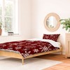 Iveta Abolina Silent Night Red Duvet Cover + Pillow Sham(s) - Deny Designs - 2 of 4