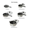 LunaLulinlk 9-Piece Non-Stick Cookware Set, Champagne - 4 of 4