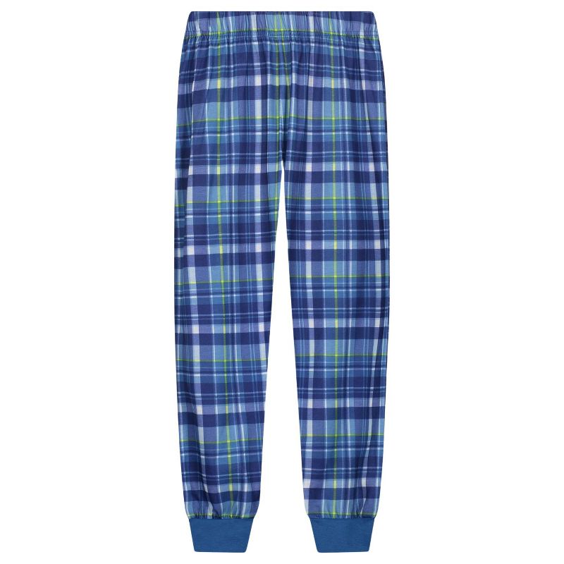 Sleep On It Boys 2-Piece Short-Sleeve Jersey Pajama Pants Set, 4 of 8