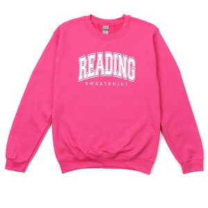 Simply Sage Market Women's Graphic Sweatshirt Reading Sweatshirt Varsity - 1 of 3