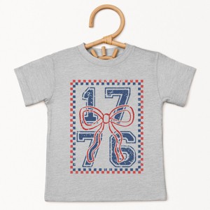 The Juniper Shop 1776 Checkered Coquette Toddler Short Sleeve Tee - 1 of 4