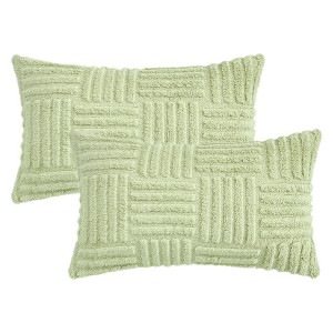 REGALWOVEN Striped Soft Decorative Throw Pillow Covers for Bed Sofa Living Room Farmhouse Home Decor 2 Pcs - 1 of 4