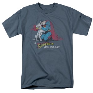 Men's Superman And His Dog T-Shirt - 1 of 4