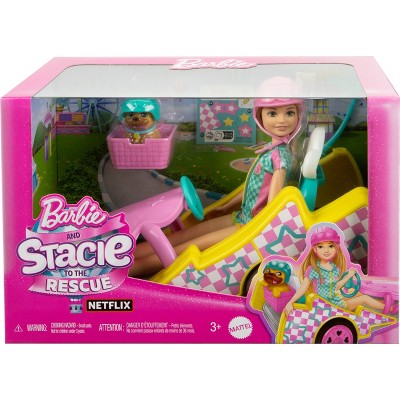 Barbie Stacie Racer Doll with Go-Kart Toy Car, Dog, Accessories, &#38; Sticker Sheet (Target Exclusive)_4