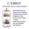 Cameo Hanging Shower Caddy, No Blocking to Shower Head, Rustproof, Shower Organizer with Hooks & Soap Holder - 4 of 4
