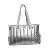 Joan & David Metallic Tubular Quilted Nylon Puffer Tote - 2 of 4