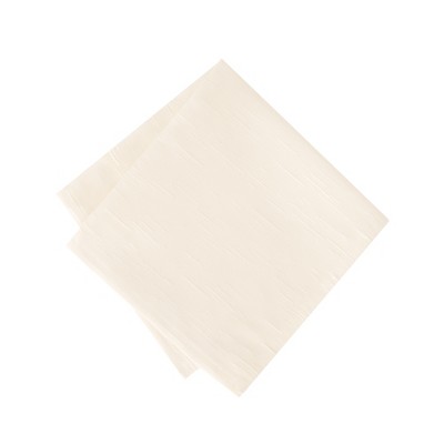 Ivory Textured Polyester Rain Resistant Table Napkins, Set of 4