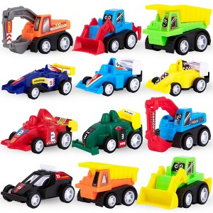 ArtCreativity Assorted Mini Pull Back Toy Cars (Set of 12) - 1 of 4
