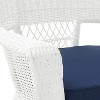 HomeStock Zen Zone Chair Set of 2, Durable Resin Wicker, Weather-Resistant with Cushions - 3 of 4