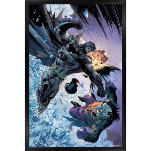Trends International DC Comics Batman - Batman Fighting The Penguin Framed Wall Poster Prints - 1 of 4