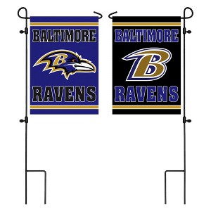 Embossed Suede, Baltimore Ravens Double Sided Indoor Outdoor Decor 18" x 12.5" - 1 of 1