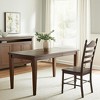 HomeRoots Espresso Wood Ladder Back Dining Side Chair - 2 of 4