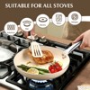 KOCH SYSTEME CS Ceramic Nonstick Aluminum Frying Pan with Stainless Steel Handle, White - 3 of 4