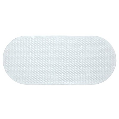 Bath Mat Non-slip, Round Mildew Resistant Pvc Shower Mat With Suction Cups,  Antibacterial Durable Mildew Resistant Foot Massage Bath Mat (gray)