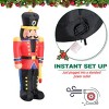 Syemin Inflatable Holiday Decorations Inflatable Nutcracker Toy Soldier Christmas Decor Inflatable Inflatables Outdoor Decor, Red, 24"*18"*72" - 3 of 4