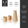 Viski Hinoki Cypress Japanese Sake Set Wooden Cups and Carafe for Sake Bottle and Japanese Drinks, 3-Piece Set - 3 of 4