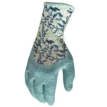 Digz Latex Coated Garden Gloves S Latex Coated Stretch FIt Gray/Orange Gardening Gloves