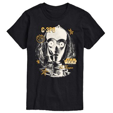 Men's Star Wars C-3PO Short Sleeve Graphic T-Shirt - Black - LG