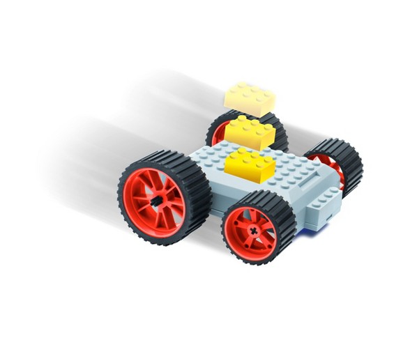 MeeperBOT 2.0 App-Controlled Brick Block Platform - Brick Red