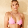 Women's Thin Strap Medium Coverage Triangle Bikini Top - Wild Fable™ - 3 of 4