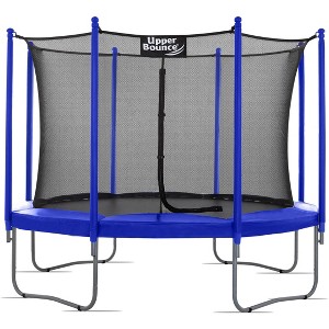 Upper Bounce Round Trampoline Set with Safety Enclosure System - Backyard Trampoline - Outdoor Trampoline for Kids - Adults - 1 of 4