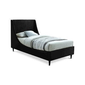 Meridian Furniture,Eva Velvet Bed - 1 of 4